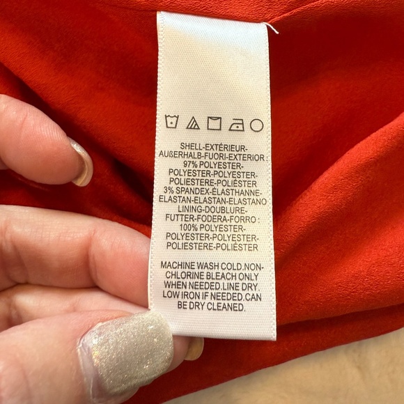 New! Dress The Population Alondra Blouson Dress Poppy Red 31710 - Picture 10 of 12